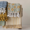 Woven Recycled Cotton Floral Throw