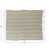 Woven Recycled Cotton Floral Throw