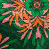 20" Square Cotton Blend Velvet Printed Pillow with Eyelash Fringe