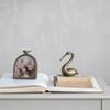 Cast Aluminum Bird, Antique Brass Finish