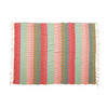 Recycled Cotton Blend Striped Throw with Tassels