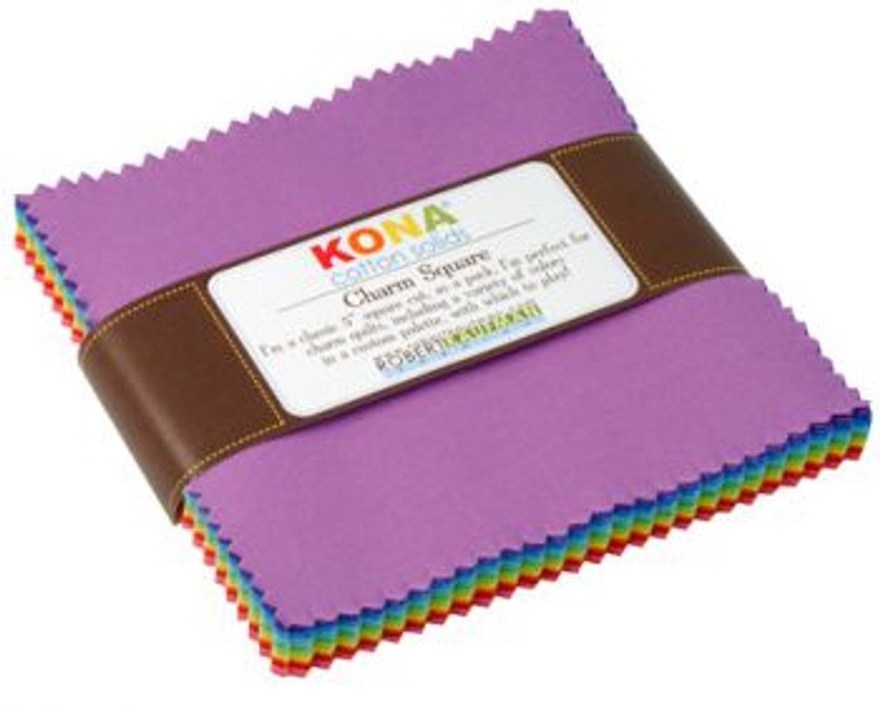 Kona Cotton - New Bright Palette Charm Pack - by Robert Kaufman Fabrics