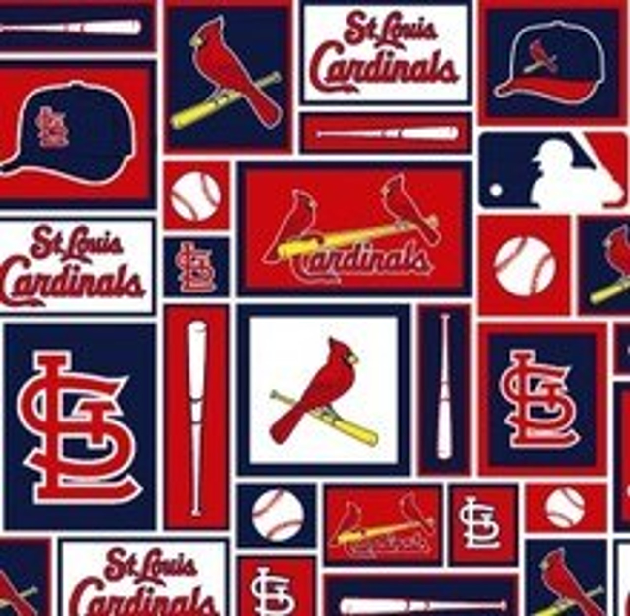 Fabric Traditions MLB Fleece Fabric St. Louis Cardinals by Fabric