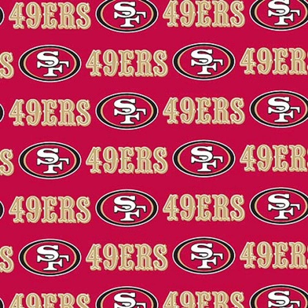 Fabric Traditions - NFL - San Francisco 49ers, Red - Lancaster