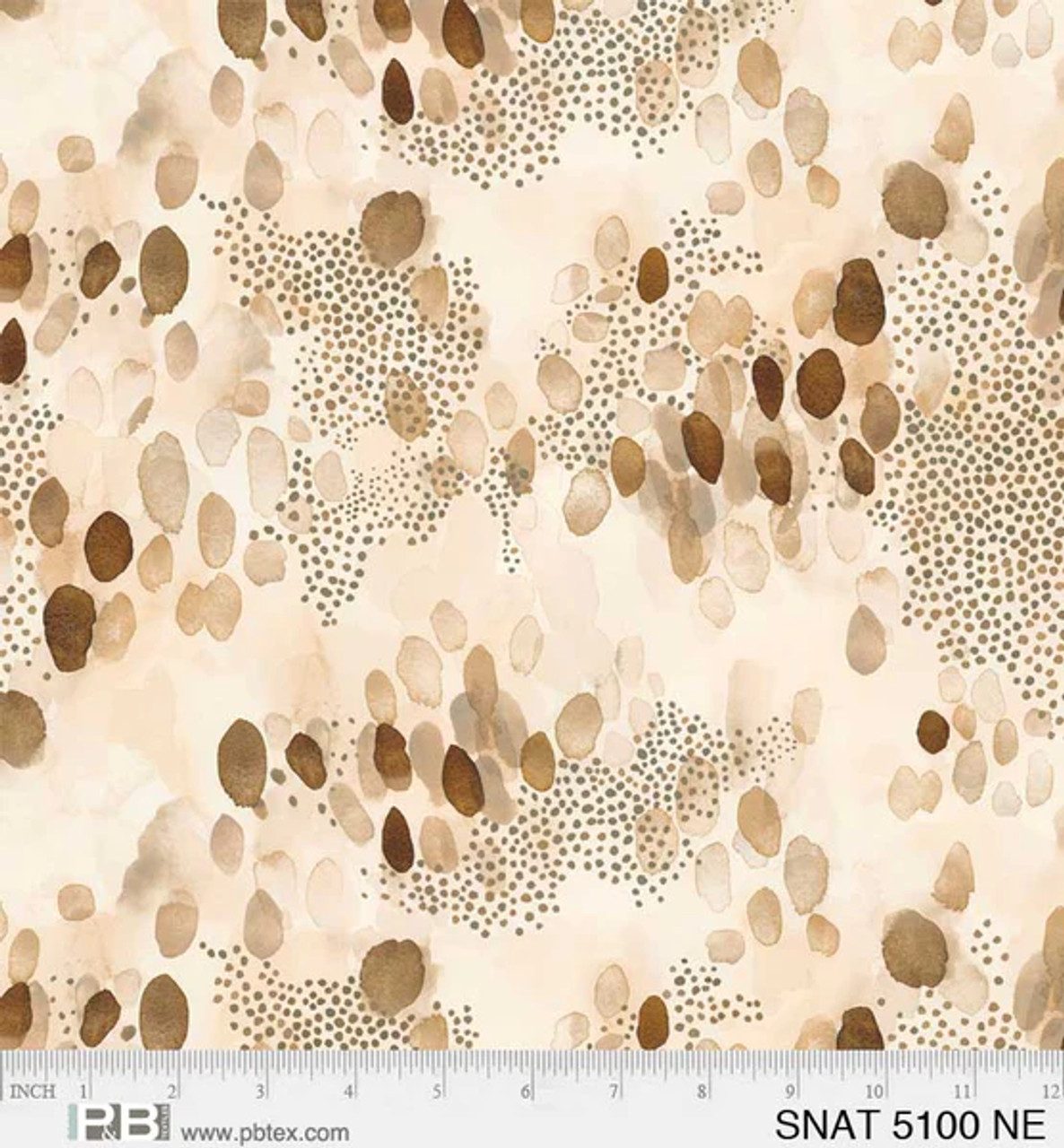 Sevenberry Sand Brown Cotton Canvas Fabric