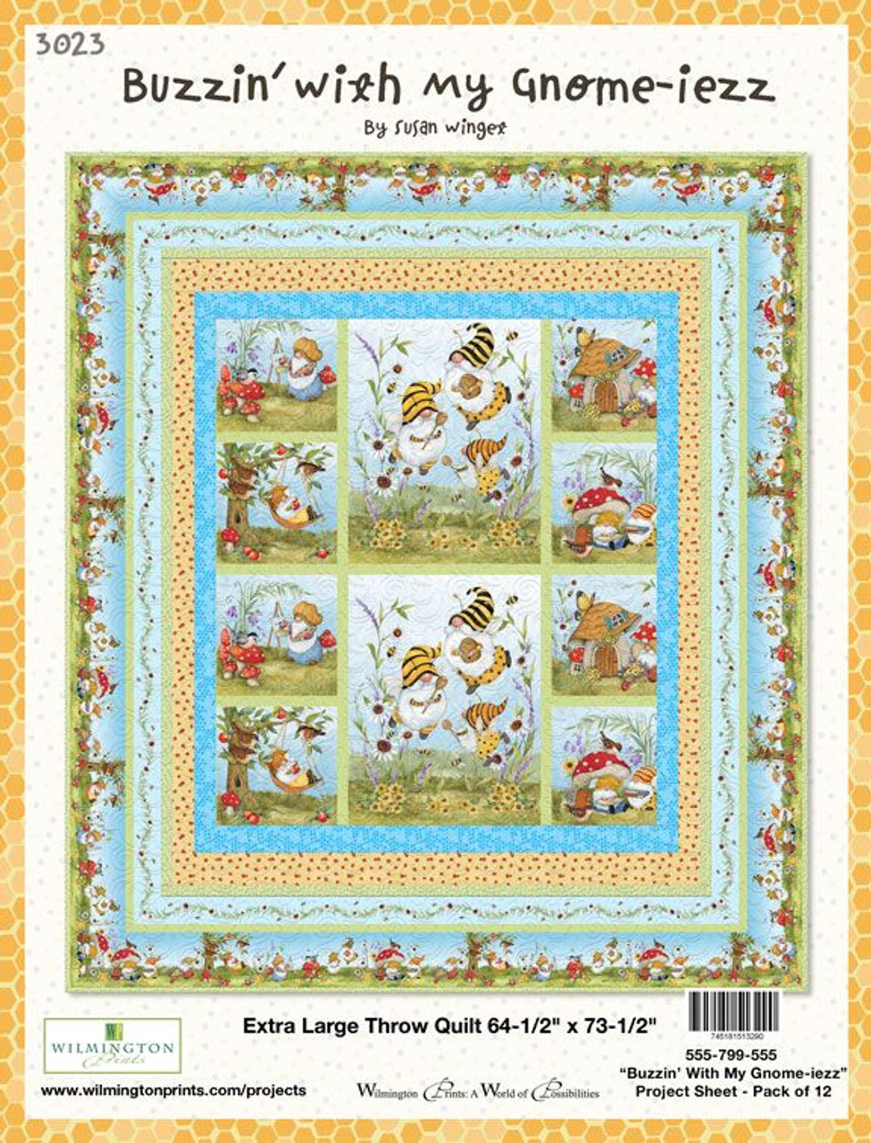 Windham - Four Seasons - Season's Greetings - 4 Mini Quilt Panels, Multi