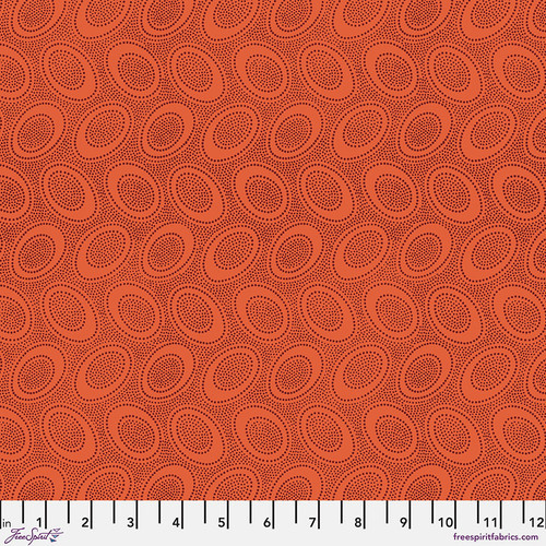 Free Spirit Kaffe Fassett Aboriginal Dot, Orange Lancaster
