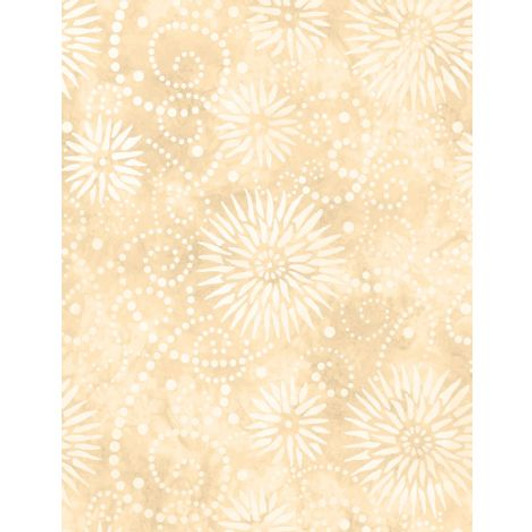 Wilmington Prints - 108" Essentials Flower Burst, Beige