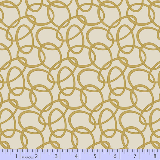 Marcus Fabrics - Brick - Clay, Gold/Neutral