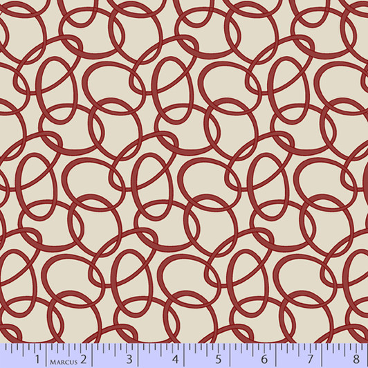Marcus Fabrics - Brick - Clay, Red/Neutral
