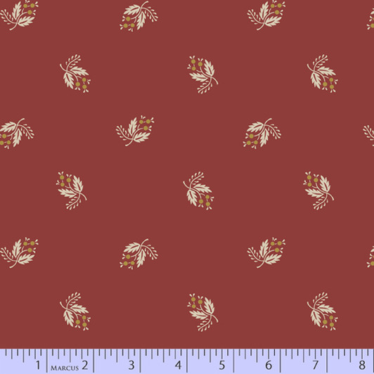 Marcus Fabrics - Brick - Mud, Red