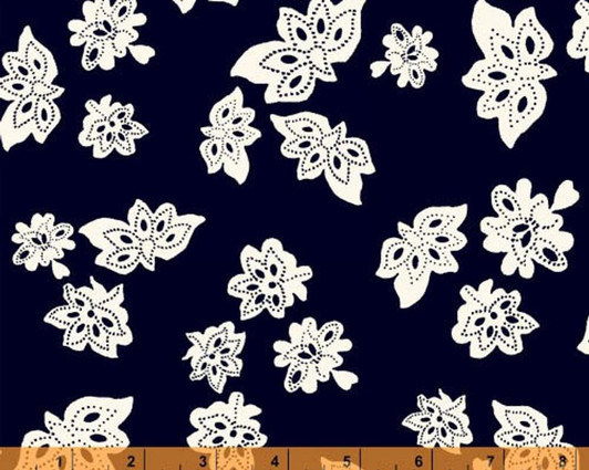 Windham - Low Country Indigo - Tossed Flowers, Navy