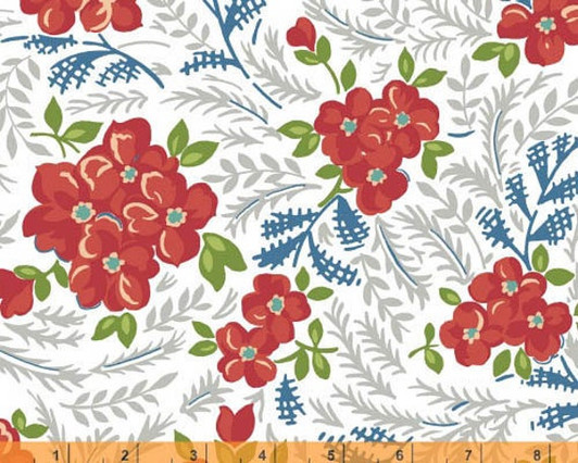 Windham - Hazel - Large Floral, White