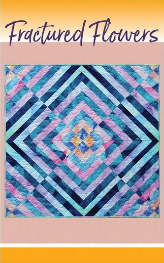 Hoffman California - Pattern - Fractured Flowers - 49" x 49"