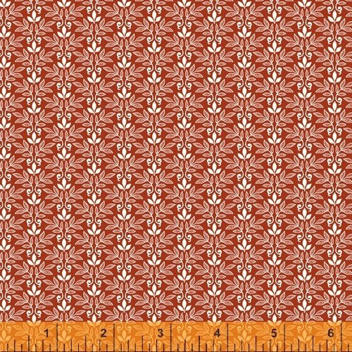 Windham - Scarlett - Tri Leaf, Red/Cream