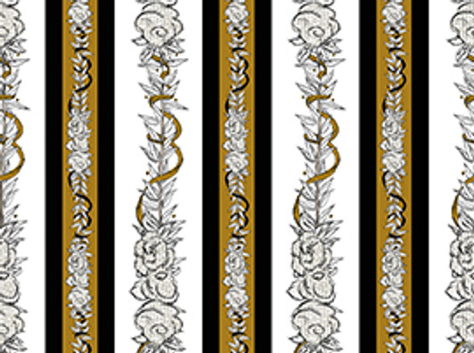 Quilting Treasures - Queen Bee - Stripe, Multi