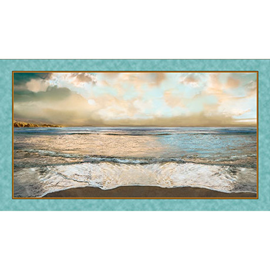 Quilting Treasures - Artworks - 24" Nuance Panel, Aqua