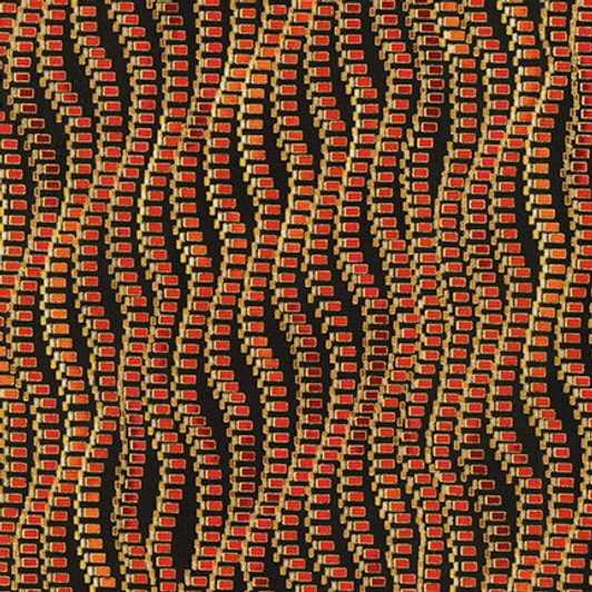 Robert Kaufman - Treasures of Alexandria - Red Stripe, Black