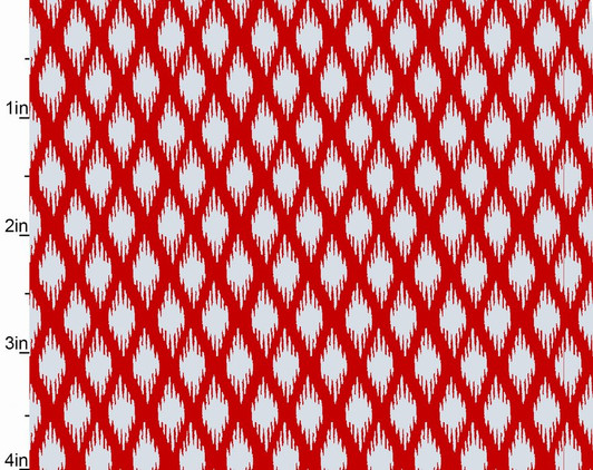 Studio E - Pearle - Silver Ikat, Red