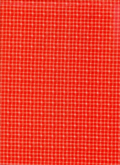 Stof of France - Safari Foto - Gingham Check, Orange