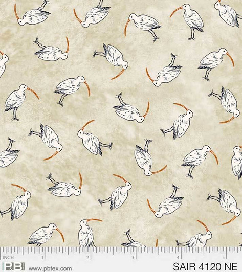 P & B Textiles -Sailors Rest - Sand Pipers, Natural