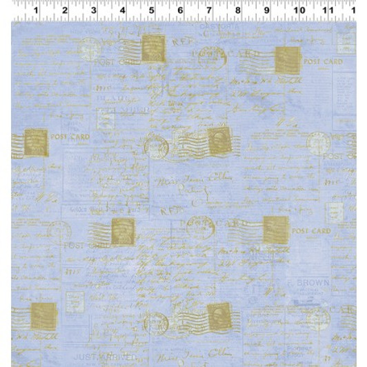 Clothworks - Sea Cottage - Postcards, Periwinkle