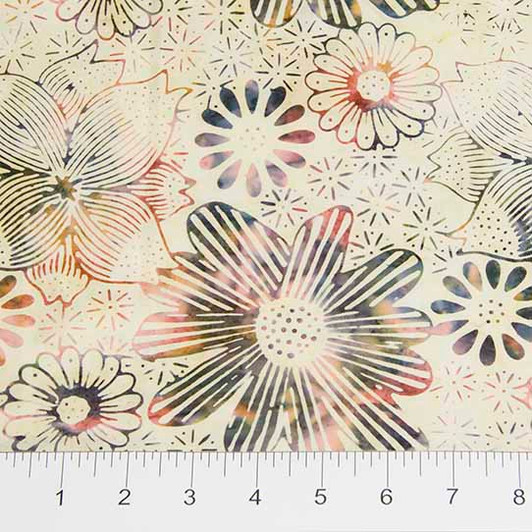 Northcott - Banyan Batiks - Ikat Sketch, Cream