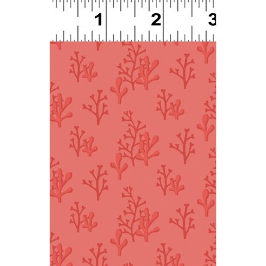 Clothworks - Sail Away - Coral Reef, Dark Coral