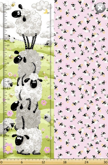 Susybee - Lal The Lamb - 30" Growth Chart, Multi