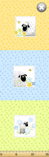 Susybee - Lewe The Ewe - 15" Pillow Panel, Multi