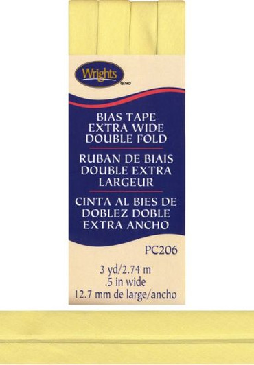 Double Fold Extra Wide Bias Tape - Baby Maize