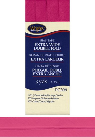 Double Fold Extra Wide Bias Tape - Berry Sorbet