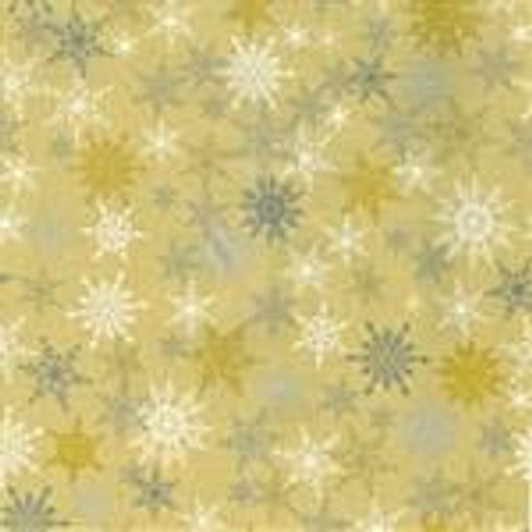 3 Wishes - Sparkle - Glitter Snowflakes, Gold