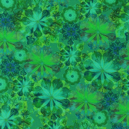 Robert Kaufman - Venice - Tonal Floral, Jade