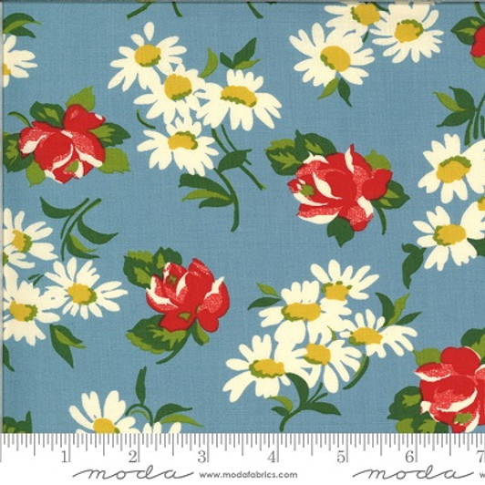 Moda - Its Elementary - Floral, Blue