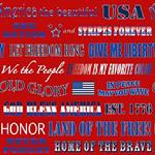 Henry Glass - American Truckers - Patriotic Phrases, Red