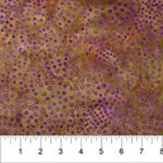 Northcott - Banyan Batik - Stardust - Mauve Circles, Tan