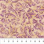 Northcott - Banyan Batik - Stardust - Purple Vines, Cream