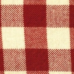 Dunroven House - Homespun - 7/16" Check, Red/Cream