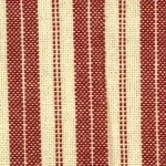 Dunroven House - Homespun Ticking - Provenal Stripe, Red/Cream