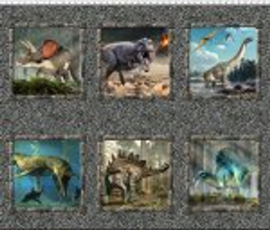 In The Beginning - Jurassic - Dinosaur Small Panel, Multi