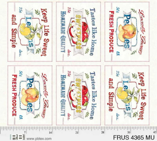 P & B Textiles - Fruit Stand - Fruit Placemat Panel, Multi
