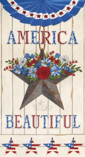 Moda - America The Beautiful - 24" x 44" America Panel, White