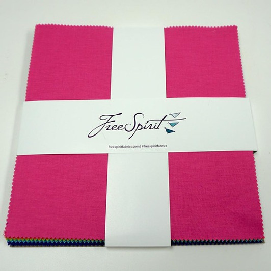 Free Spirit - Tula Pink - 10" Solid Charm Pack, Assorted Colors