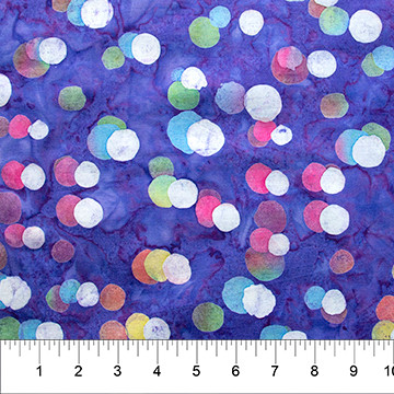 Northcott - Banyan Batiks - Color Me Banyan - Dot Necessities, Purple