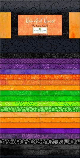 Wilmington Prints - 40 Karat Gems - Haunted Hues,  40 - 44" X 2 1/2" Strips