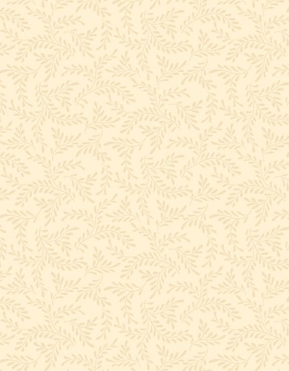 Wilmington Prints - Essentials Caramel Macchiato - Sprigs, Carmel