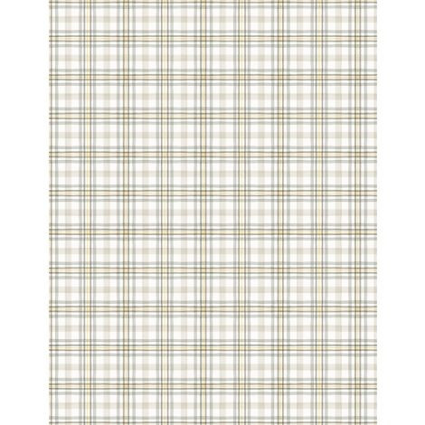 Wilmington Prints - Fields of Gold - Plaid, White/Gray