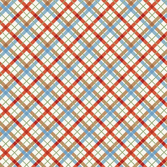 Studio E - Off The Leash - Diagonal Plaid, Multi