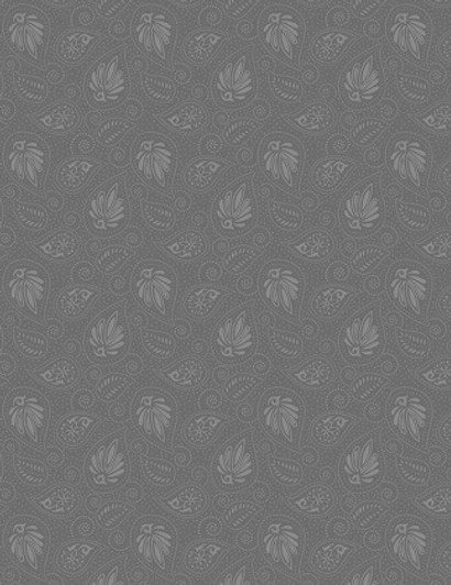 Wilmington Prints - Essentials Twelve to Midnight - Paisley, Lt Charcoal